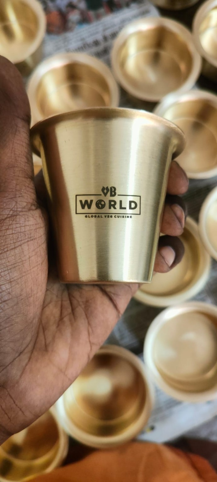Branded Brass Cup
